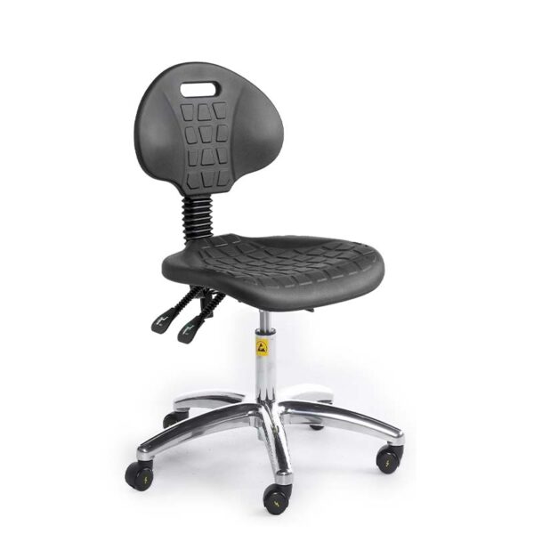 ESD Polyurethane Chairs, low model with castors 410mm - 535mm - Static ...