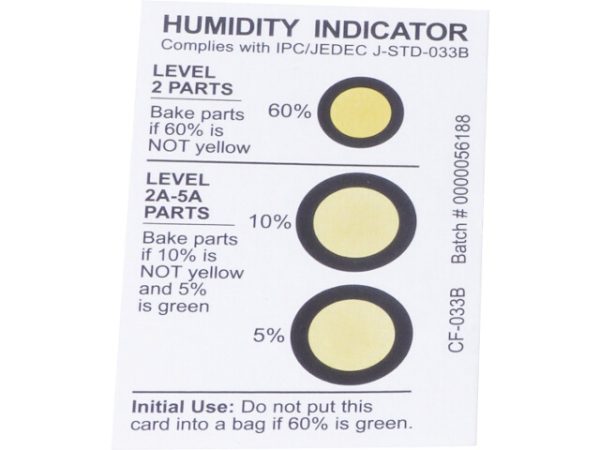 Humidity Indicator Cards