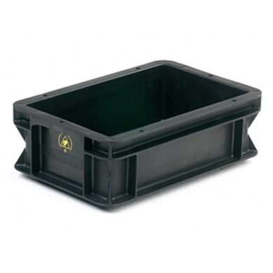 WEZ Small Container Box with Hinged Lid - Static Safe Environments