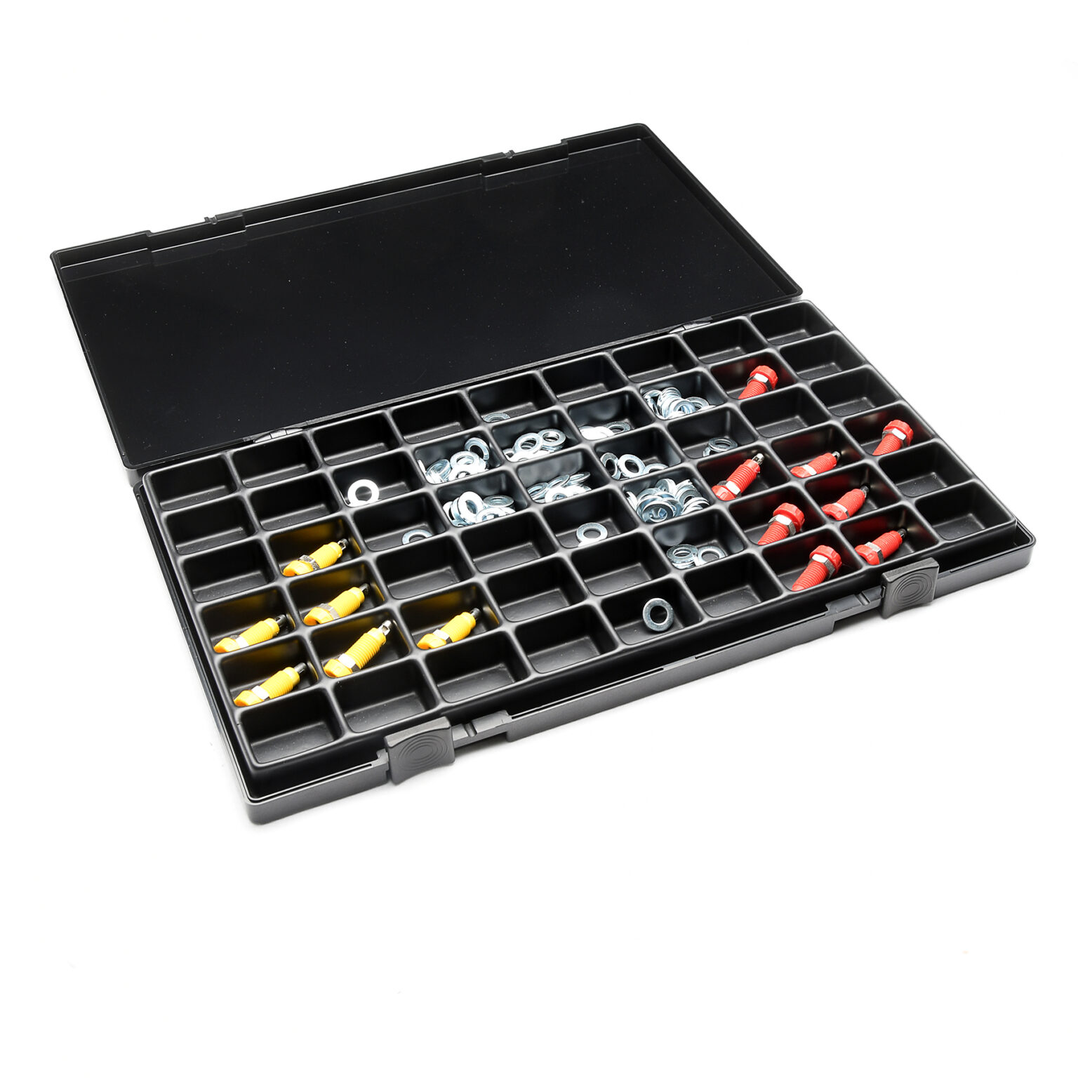 Conductive Hinged Lid Small Component Boxes Static Safe Environments